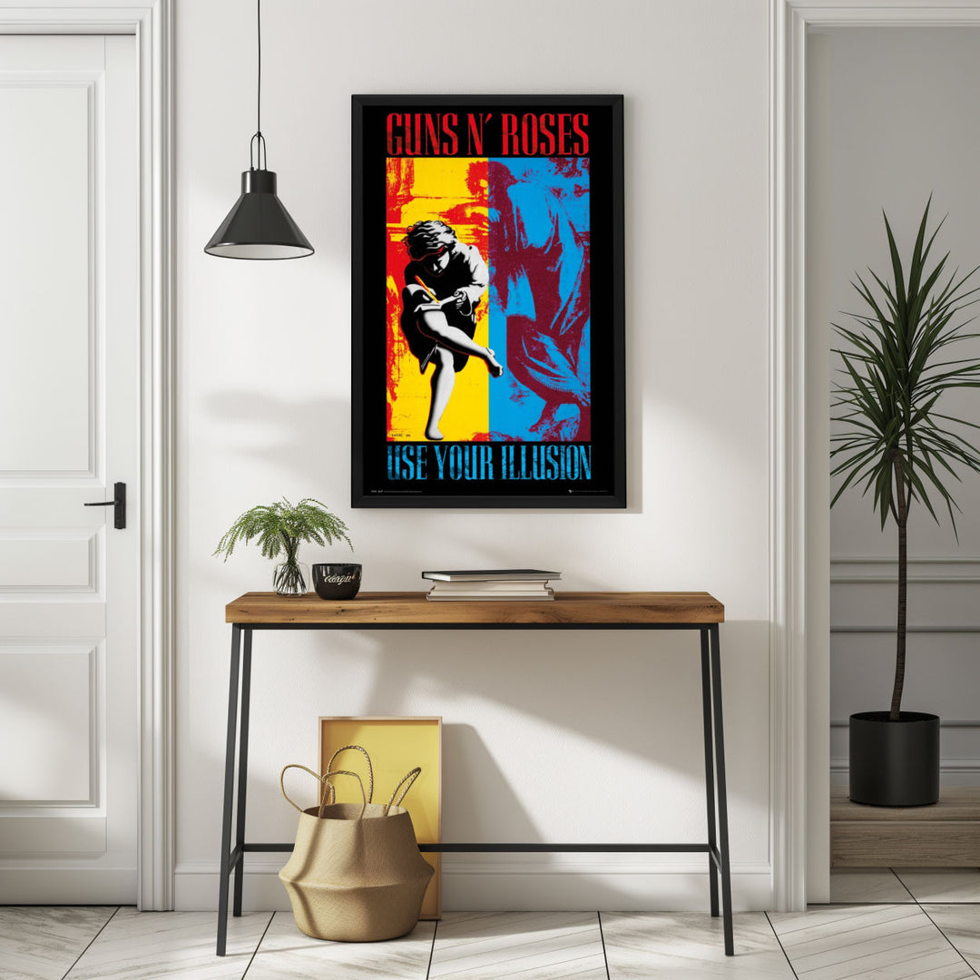 Background with Framed Poster