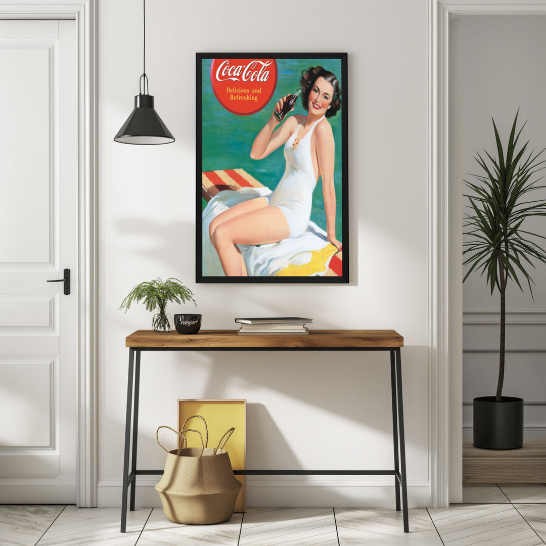 Background with Framed Poster