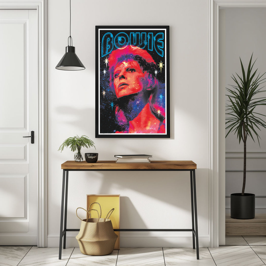 Background with Framed Poster