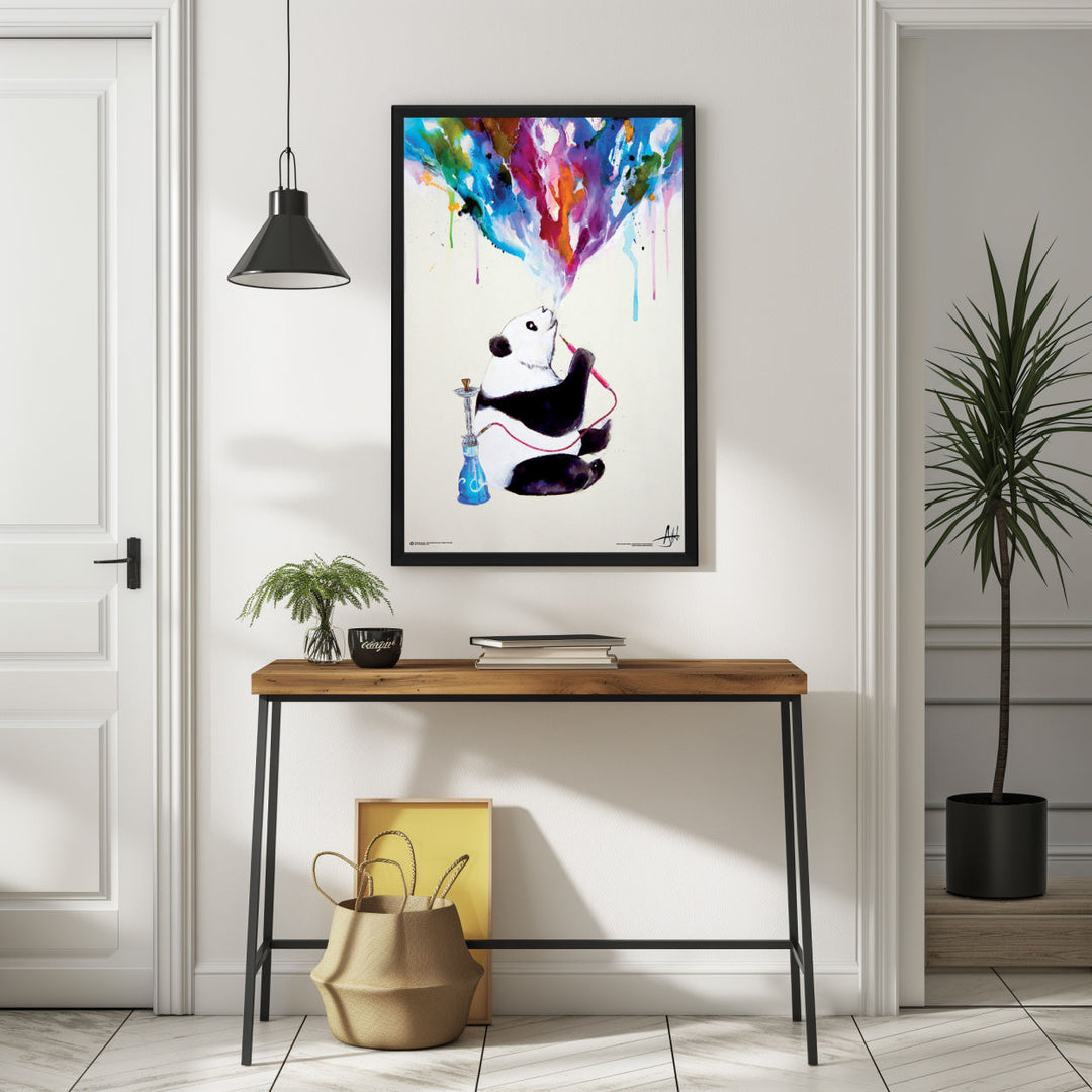 Background with Framed Poster
