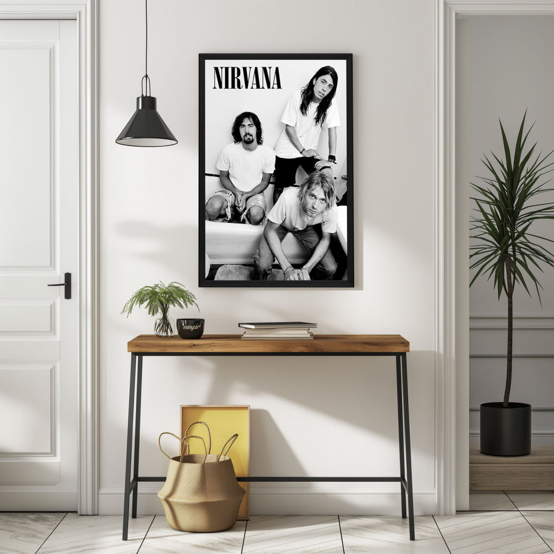Background with Framed Poster