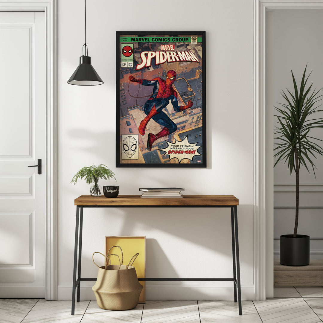 Background with Framed Poster