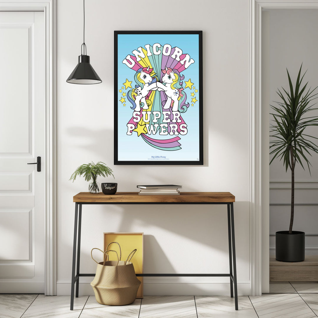 Background with Framed Poster