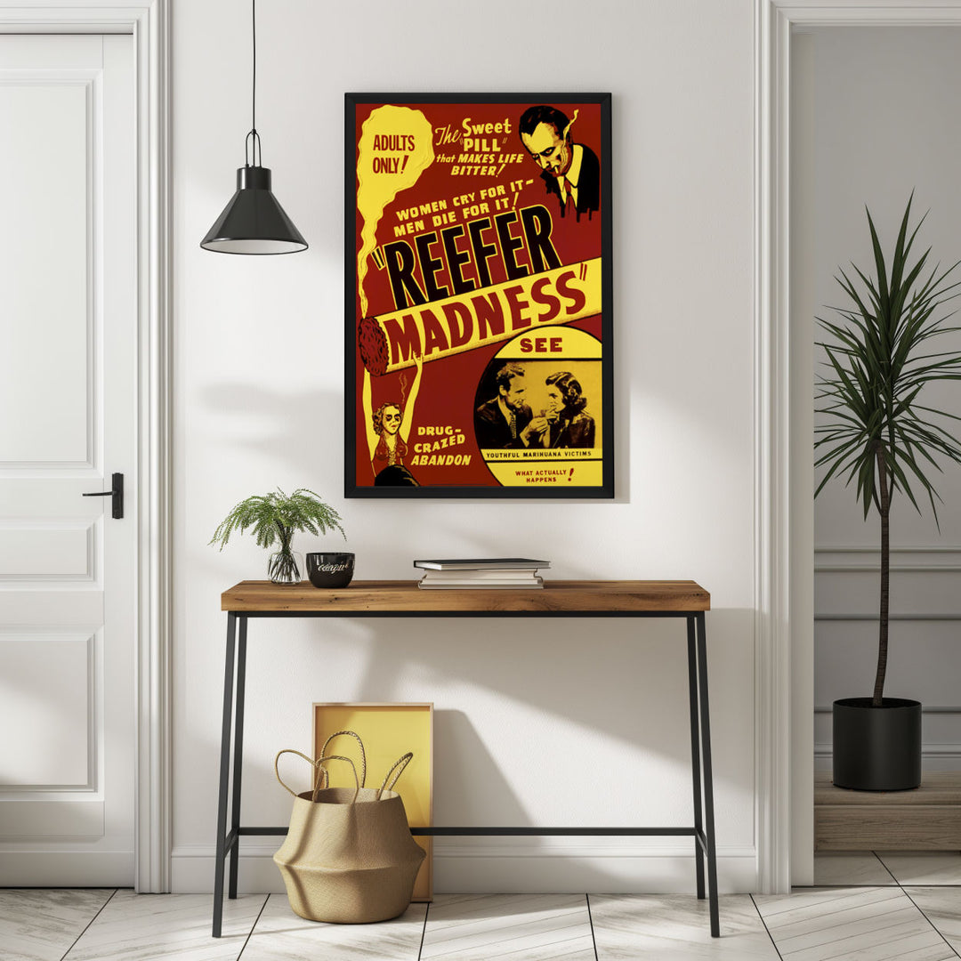 Background with Framed Poster
