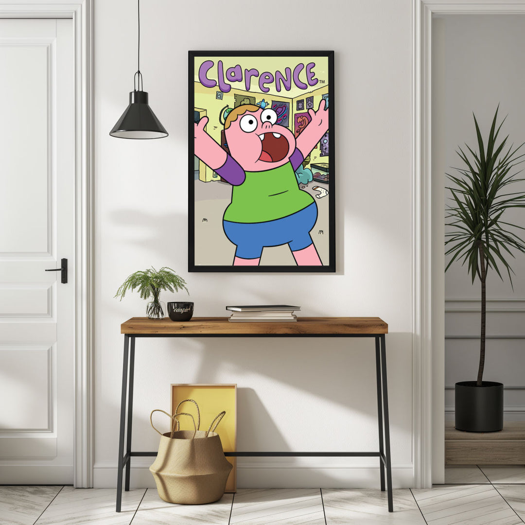 Background with Framed Poster