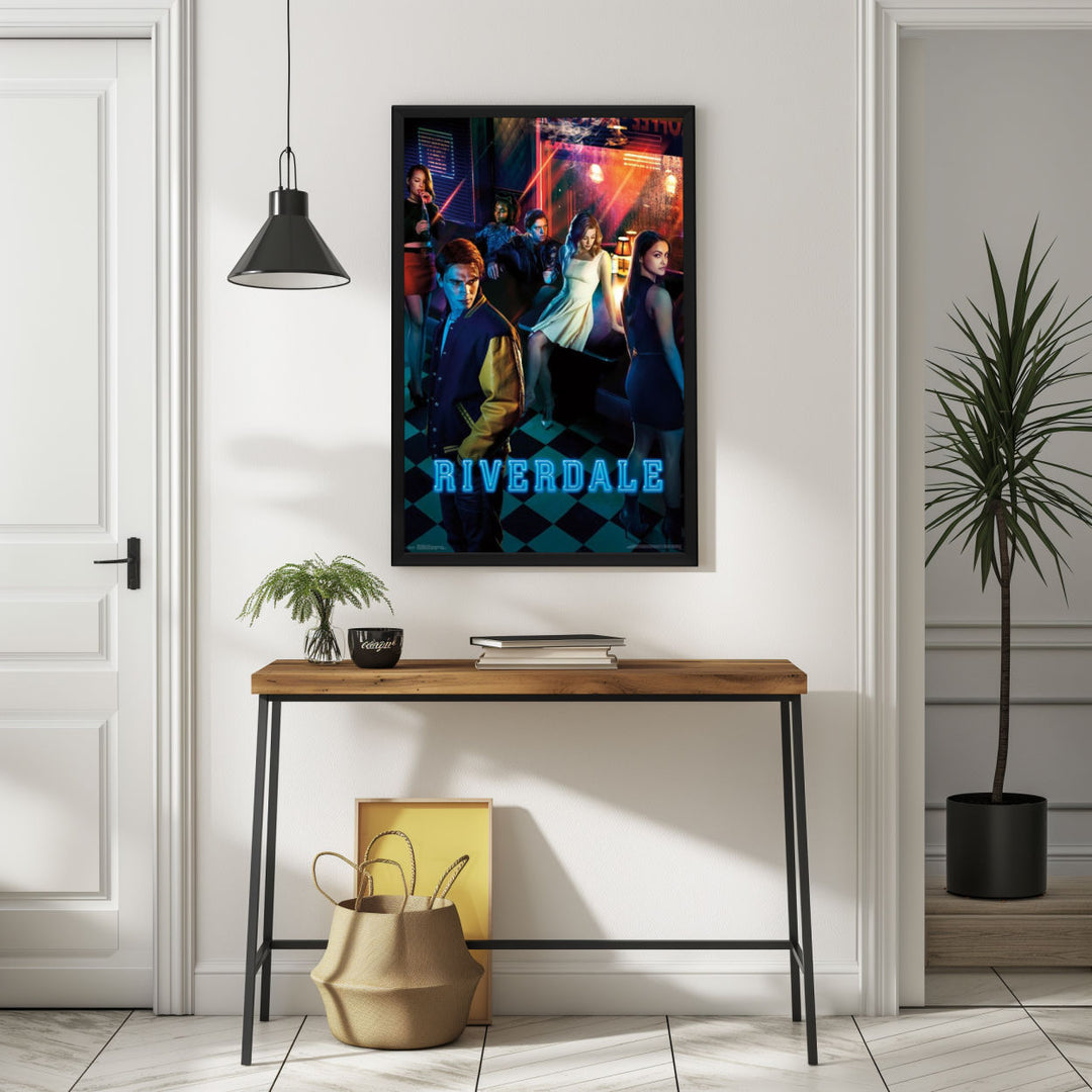 Background with Framed Poster