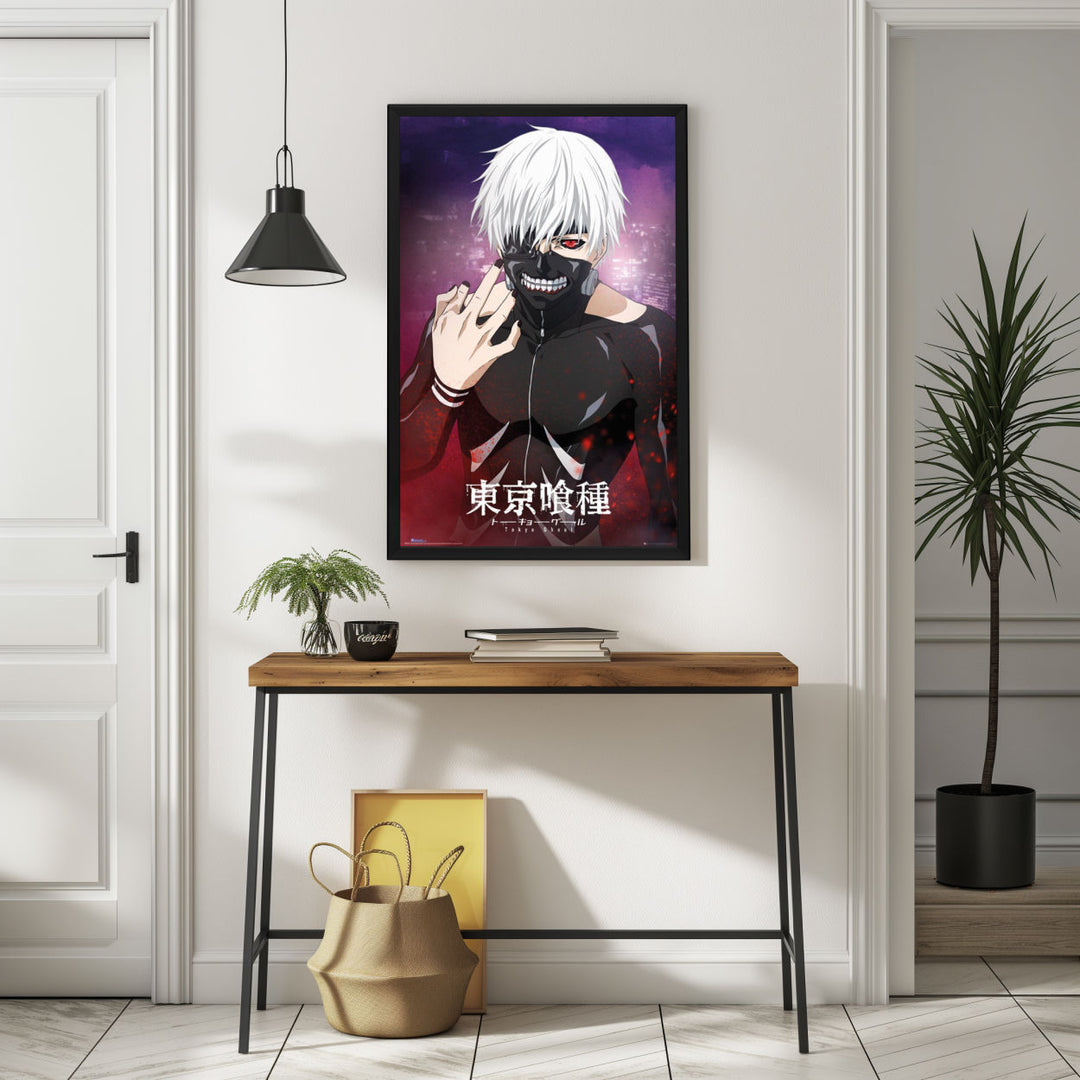 Background with Framed Poster