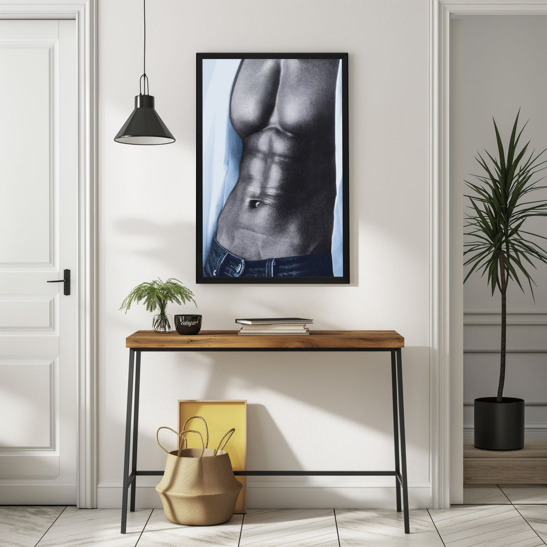 Background with Framed Poster