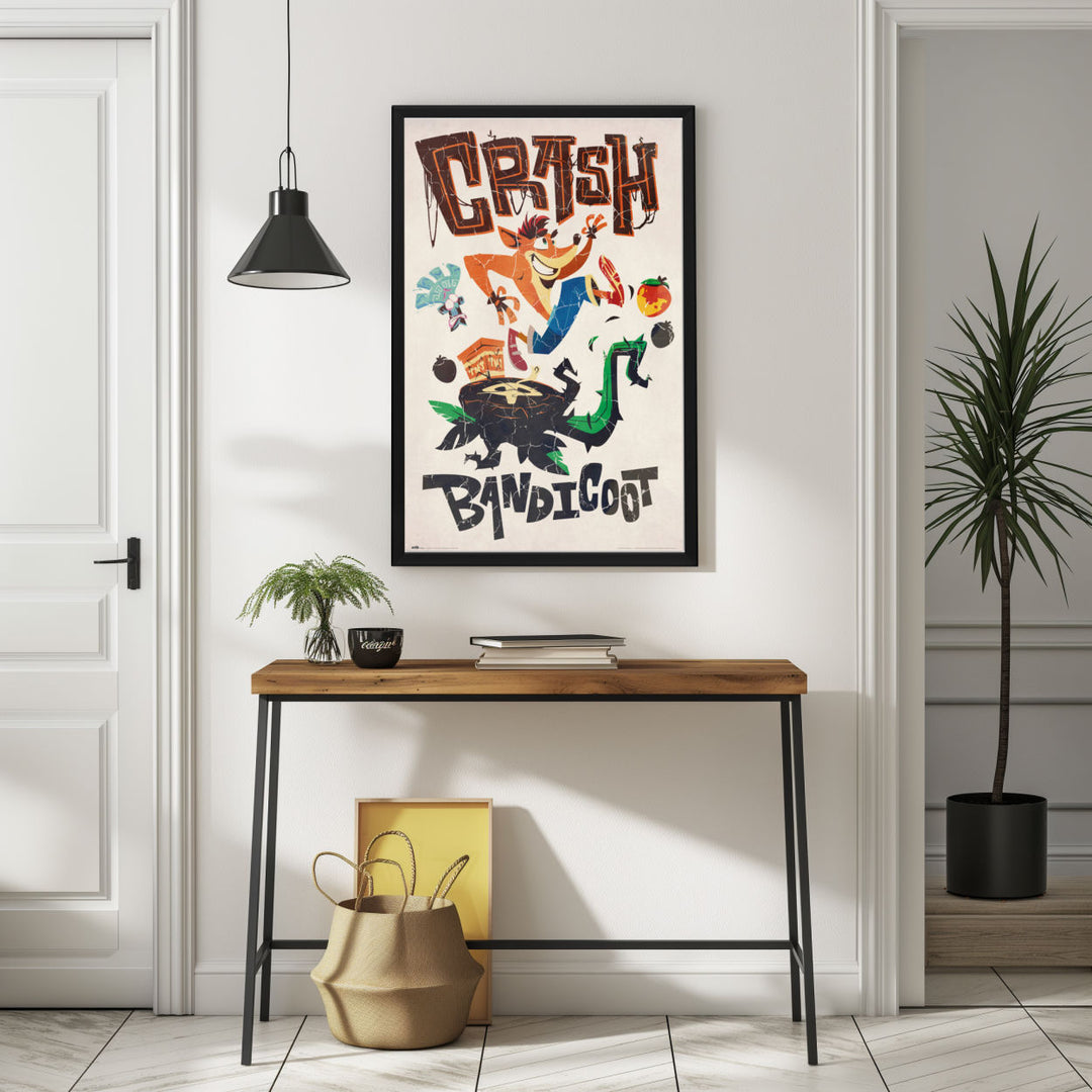 Background with Framed Poster