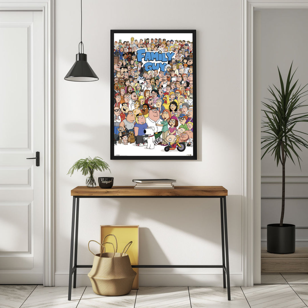 Background with Framed Poster