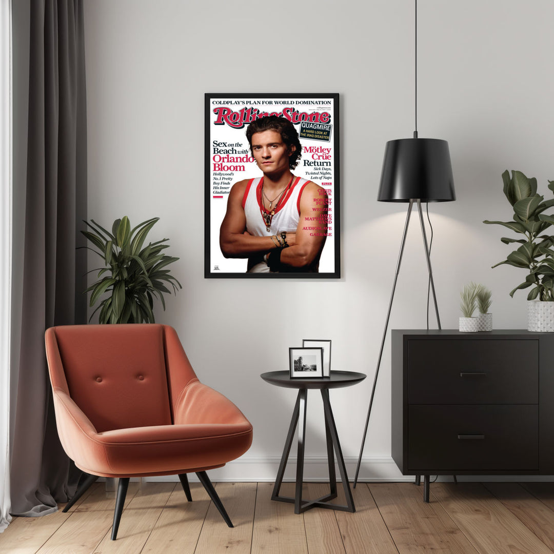 Background with Framed Poster