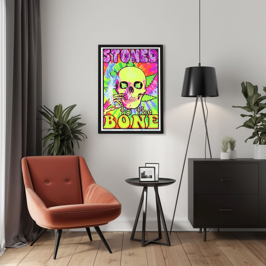 Background with Framed Poster