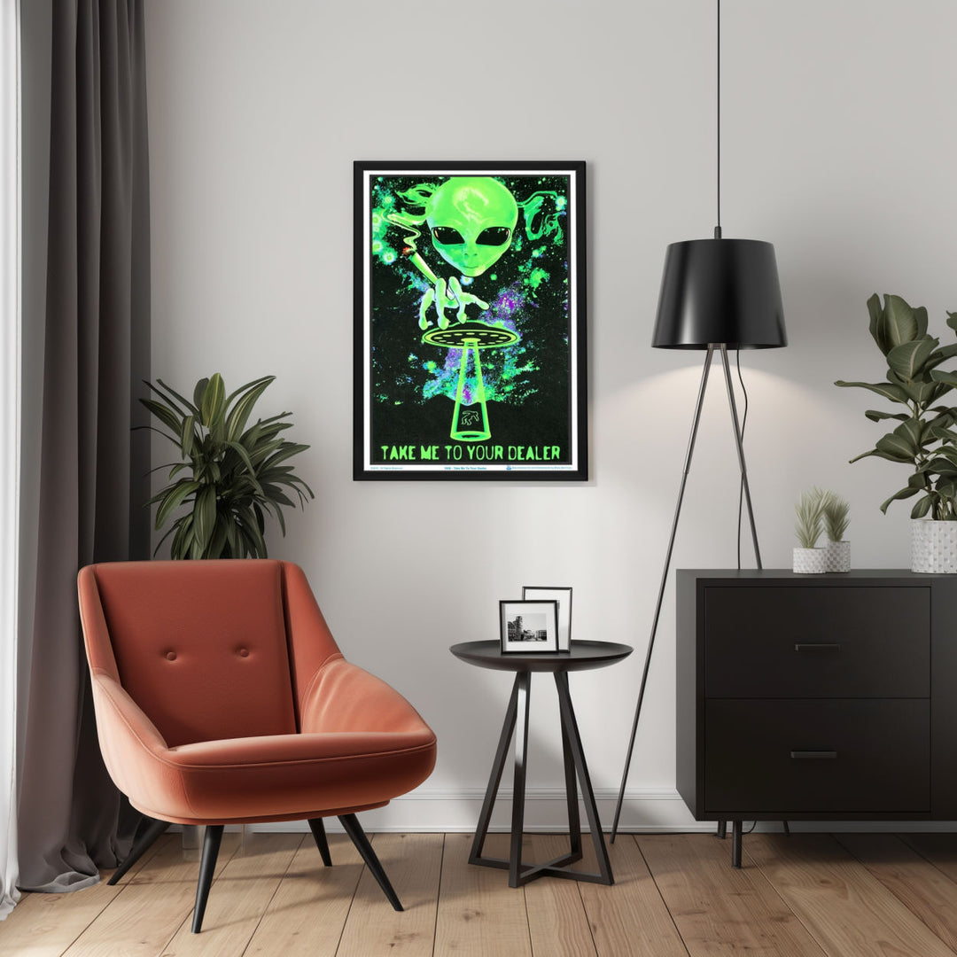 Background with Framed Poster