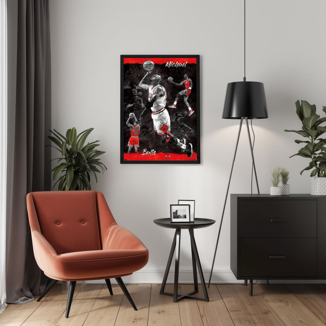 Background with Framed Poster