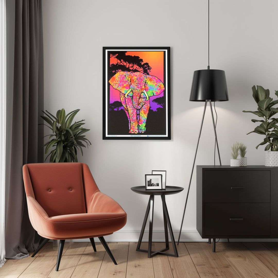 Background with Framed Poster