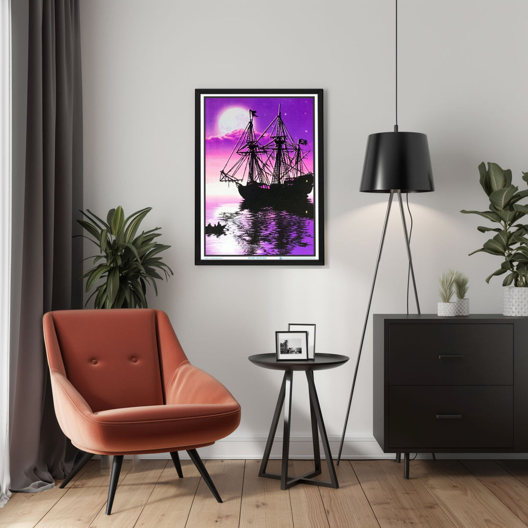 Background with Framed Poster