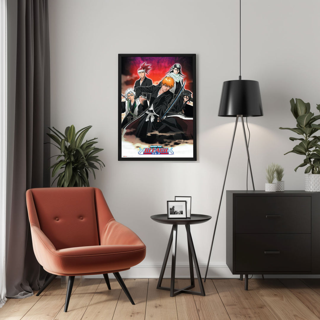 Background with Framed Poster