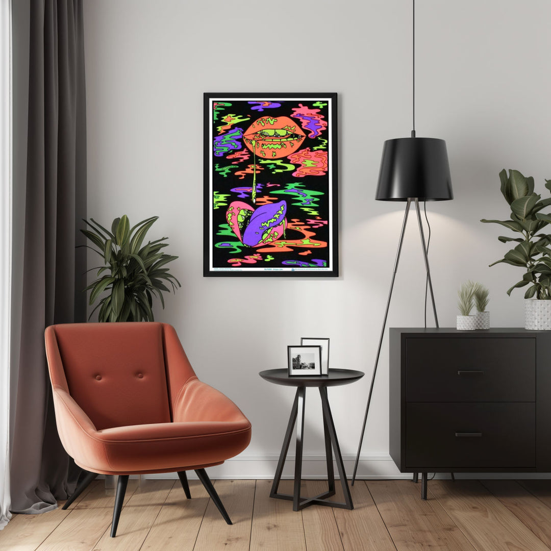 Background with Framed Poster