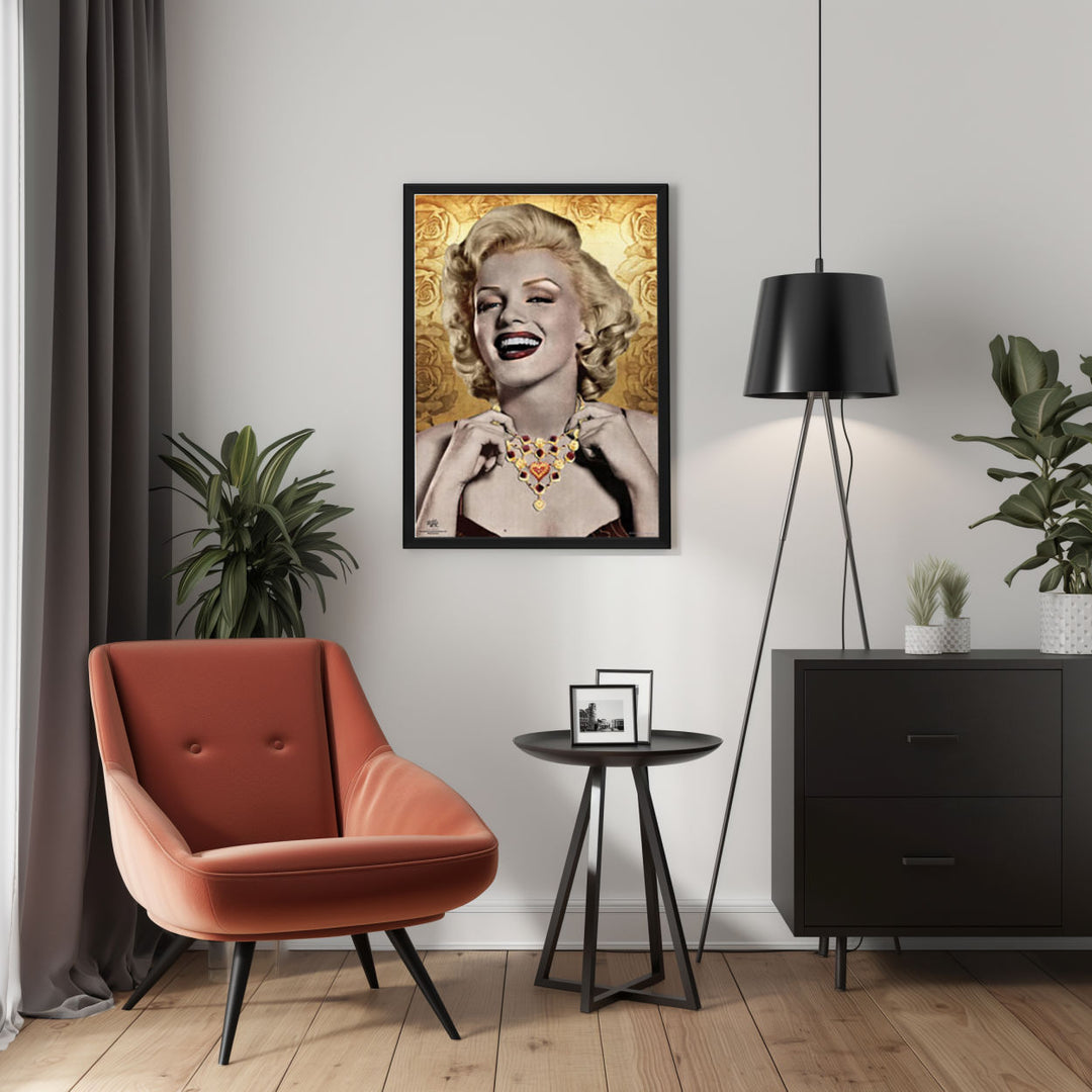 Background with Framed Poster