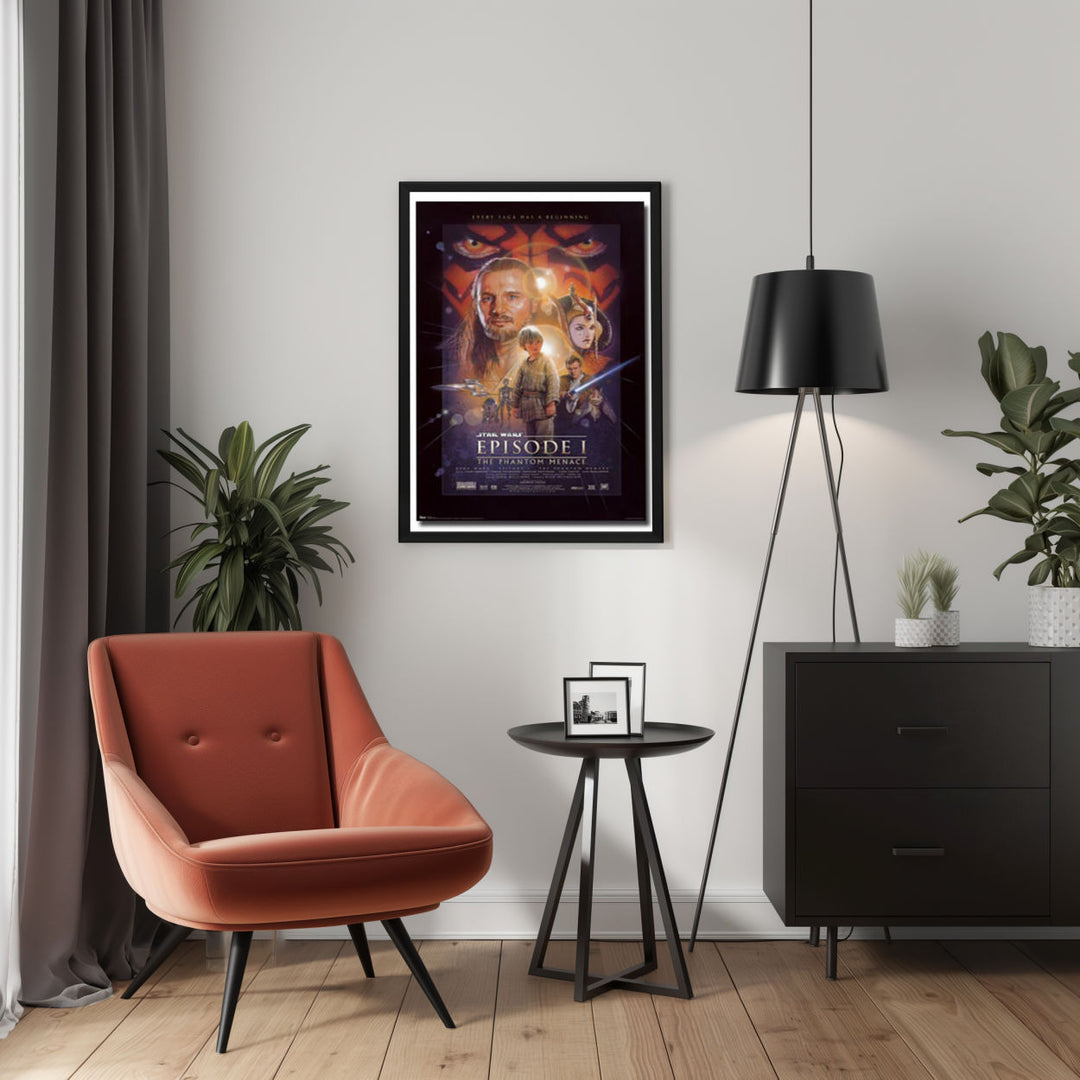 Background with Framed Poster