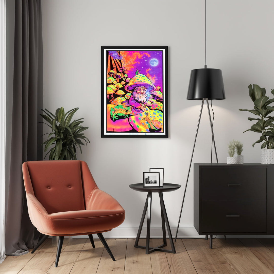 Background with Framed Poster