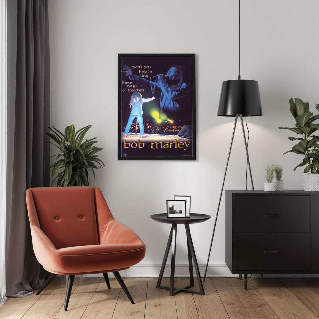 Background with Framed Poster