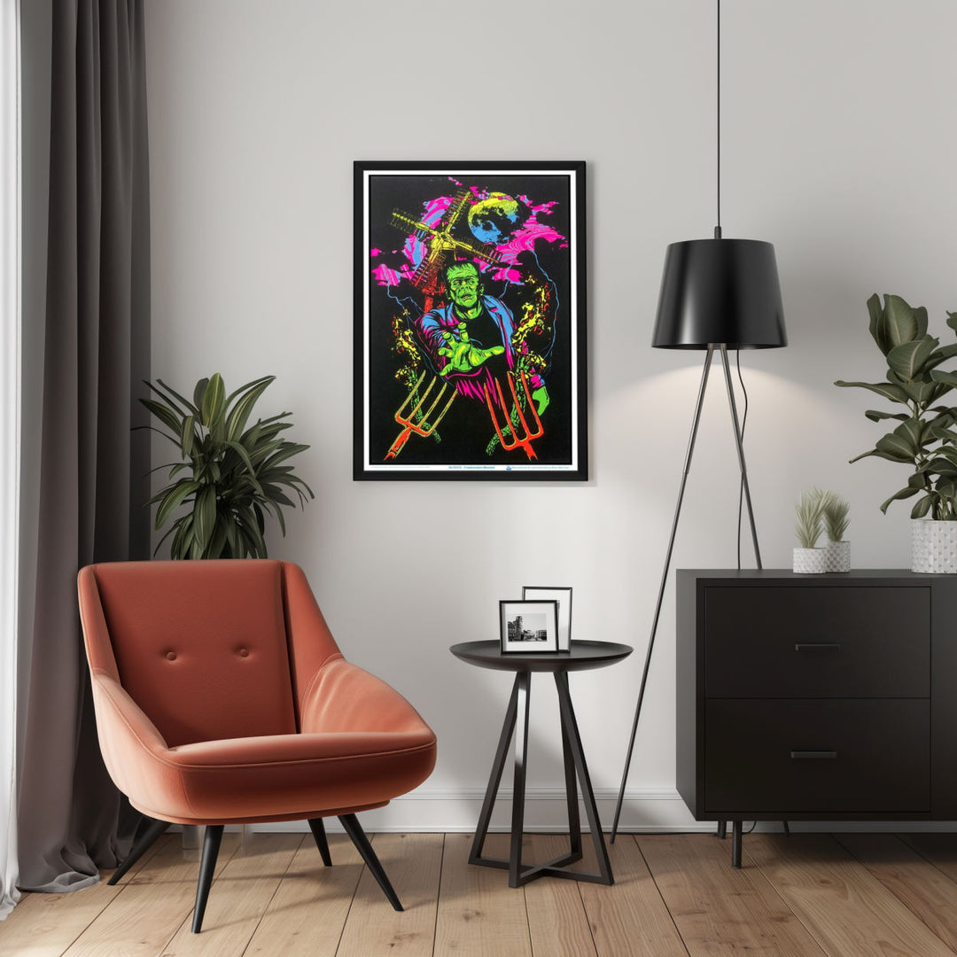 Background with Framed Poster