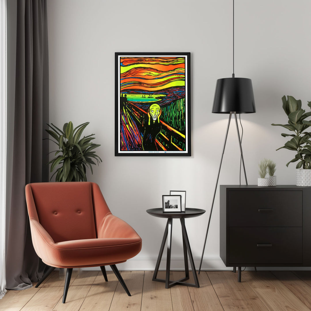 Background with Framed Poster