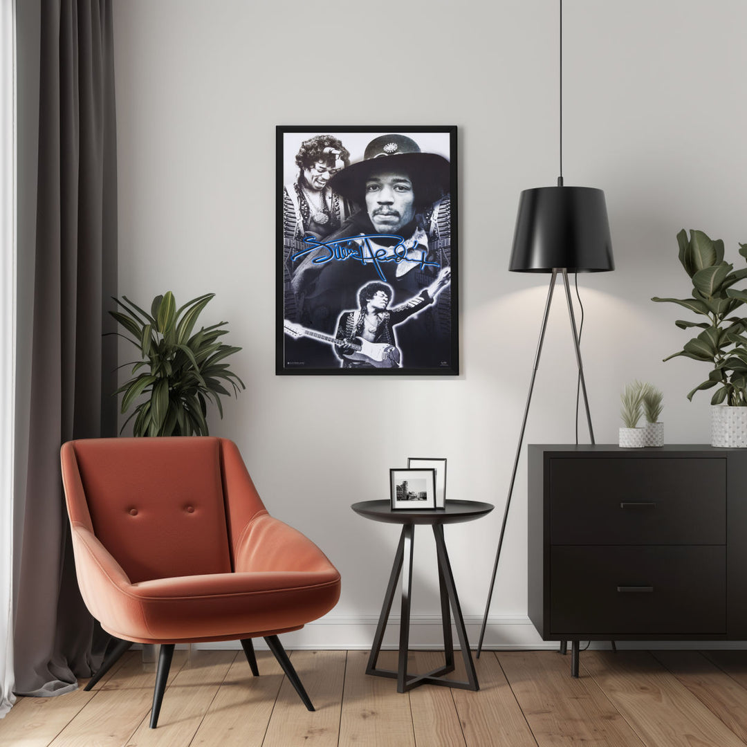 Background with Framed Poster