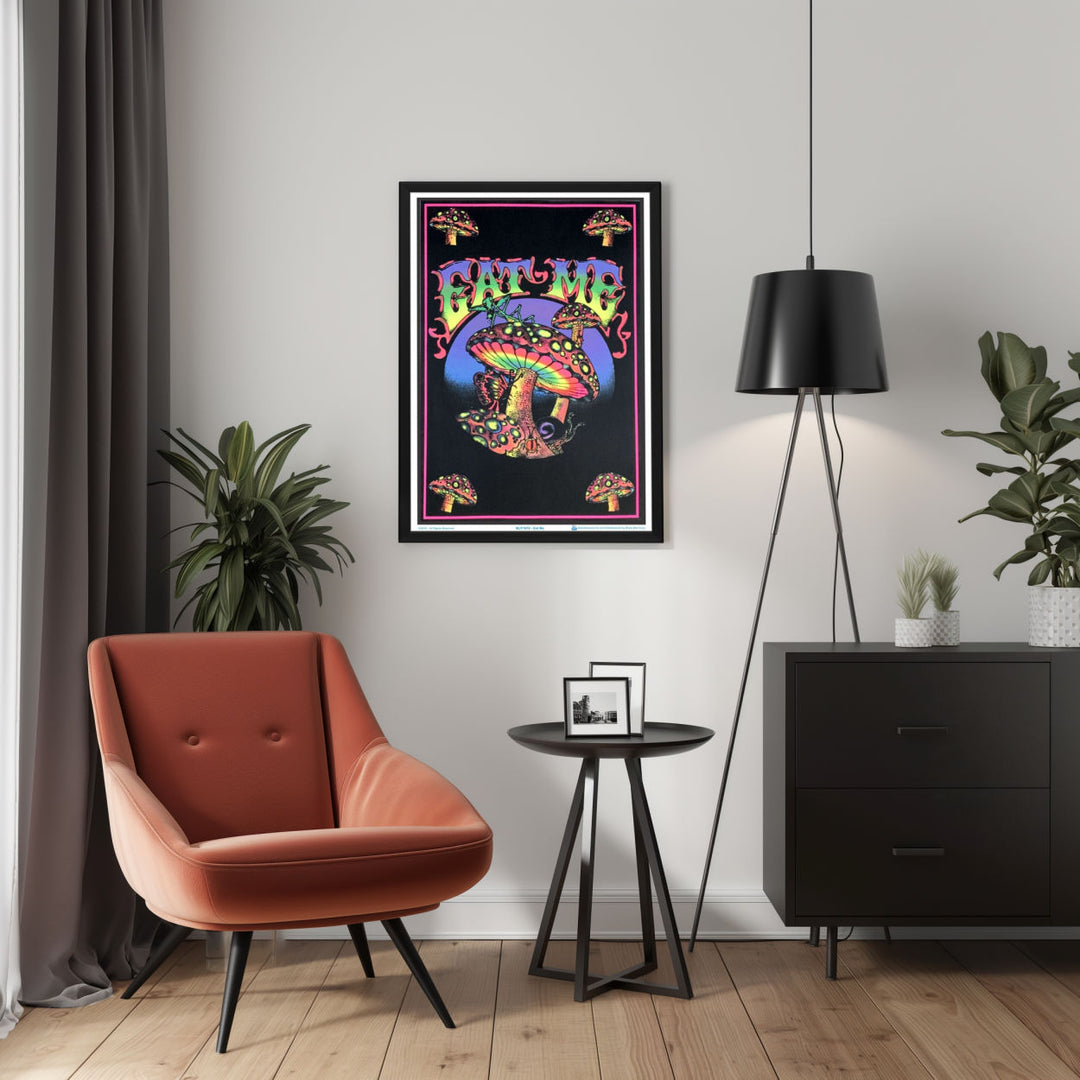 Background with Framed Poster