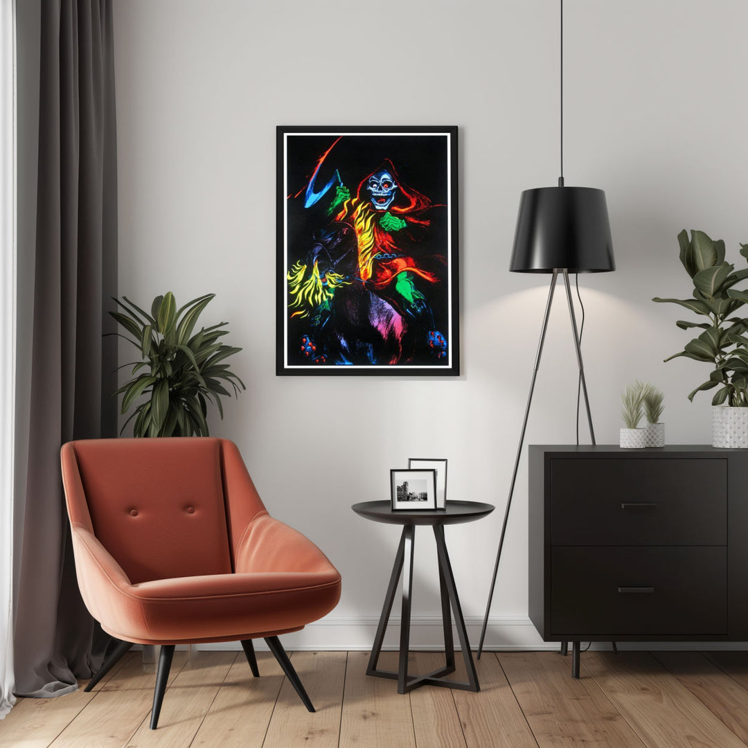 Background with Framed Poster