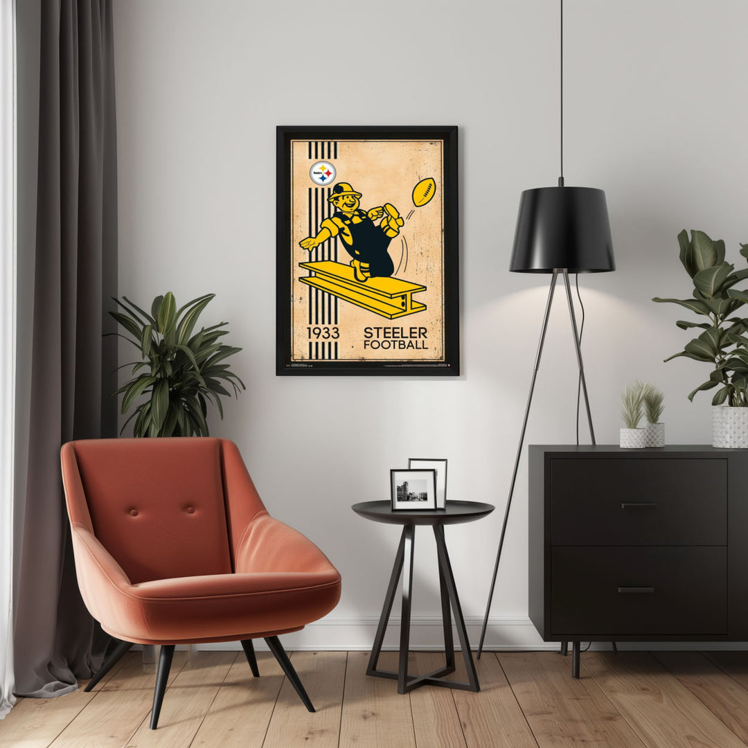 Background with Framed Poster