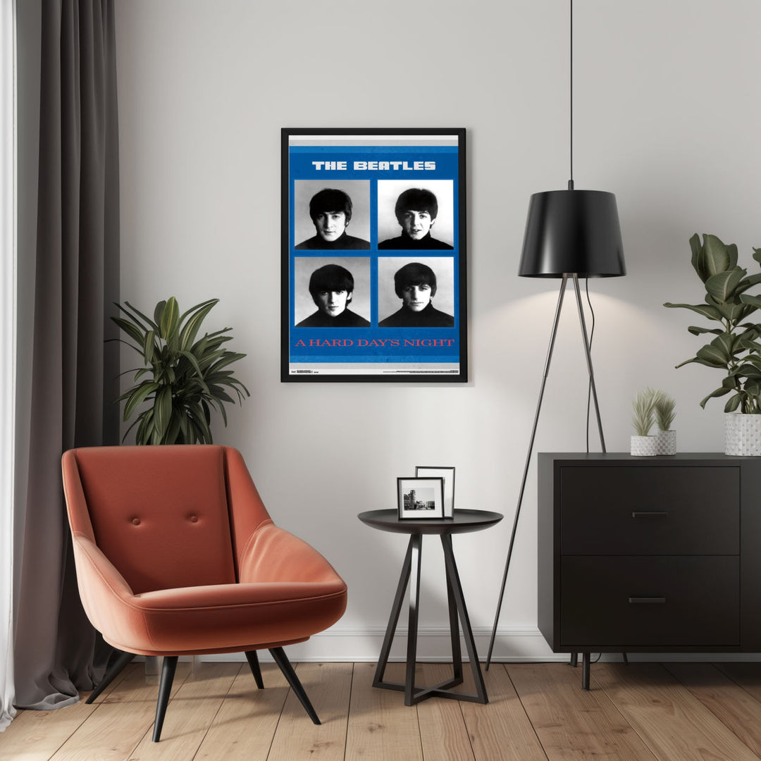 Background with Framed Poster