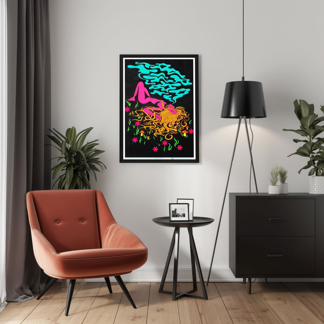 Background with Framed Poster