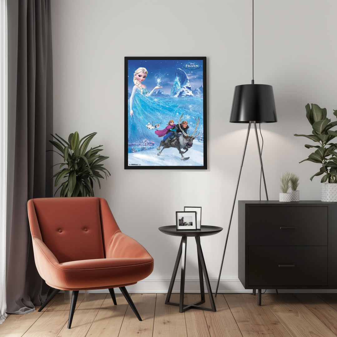 Background with Framed Poster