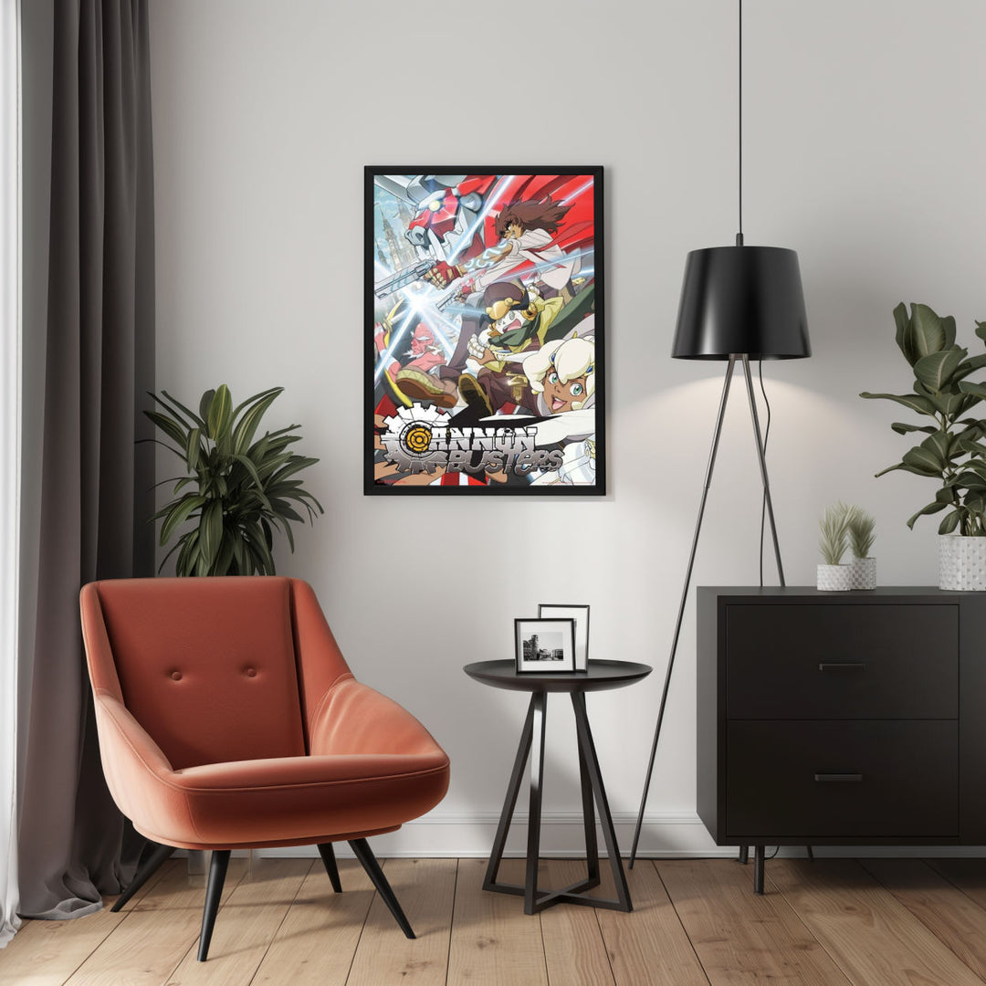 Background with Framed Poster