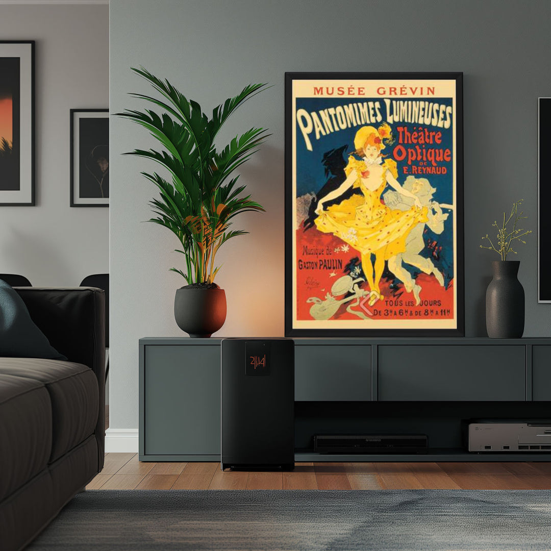 Background with Framed Poster